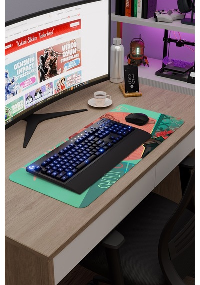 Detroit Become Human Dikişli Kauçuk Oyuncu Mousepad V5 - 70x30 Xl Gaming Mouse Pad