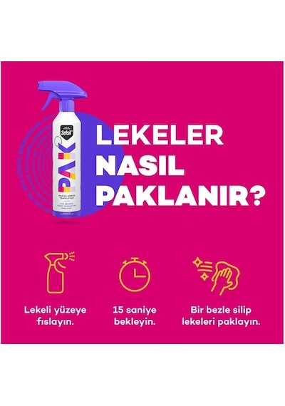 Selsil Pak Mucize Köpük Temizleyici Sprey 500 Ml X 2 Adet