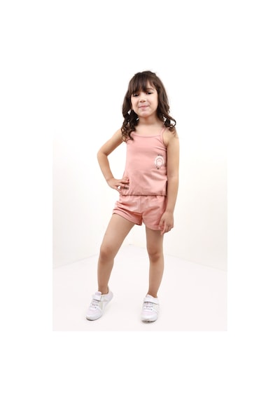 Toontoy Kids Toontoy Kız Bebek 2'li Takım Baskılı Kare Yaka T-shirt & Beli Lastikli Şort - Garni Detaylı Koyu Pudra Toontoy Kids Toontoy Kız Bebek 2'li Takım Baskılı Kare Yaka T-shirt & Beli Lastikli Şort - Garni Detaylı Koyu Pudra