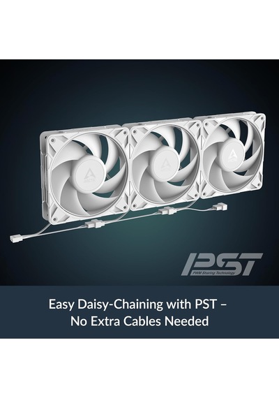 P12 Pro Pst White 120mm 3000rpm 77cfm Yüksek Performans Kasa Fanı Acfan00308a Standart