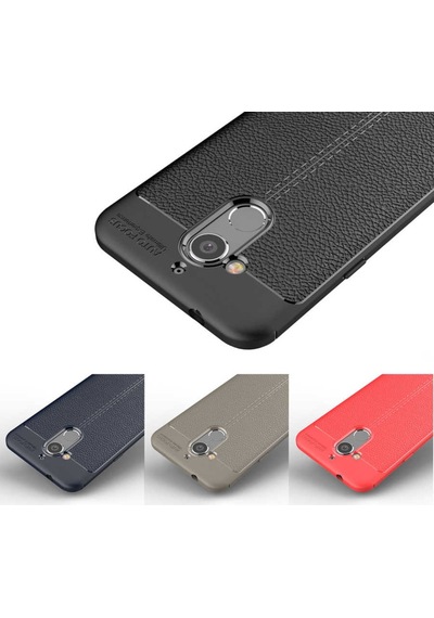 General Mobile 8 Kılıf Deri Tarzı Niss Silikon Case