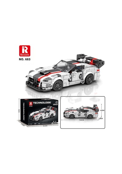 Reobrix Creator 683 Dodge Viper Spor Araba Yaratıcı Yapı Blok Seti Building Blocks - 419 Parça