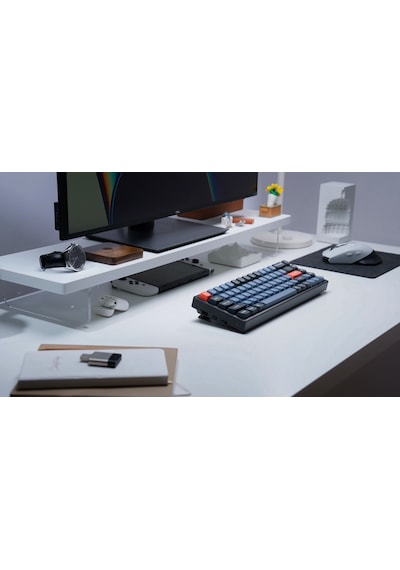 Keychron K6 Pro QMK/VIA Custom Klavye HotSwap White Led Gateron G-Pro Red Switch Mekanik Klavye Keychron K6 Pro QMK/VIA Custom Klavye HotSwap White Led Gateron G-Pro Red Switch Mekanik Klavye