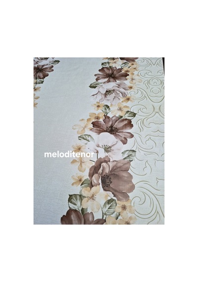 Astarlı Pastel Kahverengi Krem Çiçekli Yollu Amerikan Servis Runner Desen Oval Pvc Muşamba Masa Örtüsğ Beyaz Astarlı Pastel Kahverengi Krem Çiçekli Yollu Amerikan Servis Runner Desen Oval Pvc Muşamba Masa Örtüsğ Beyaz