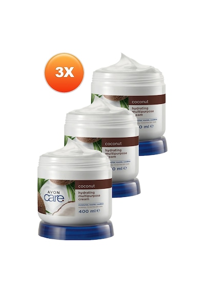 Avon Care Hindistan Cevizi Yağı İçeren Çok Amaçlı Krem 3 x 400 ML