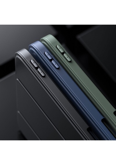 Apple Uyumlu iPad Pro 11'' 2022 4. Nesil M2 Çip Deri Görünümlü Kalemlikli Kılıf Lux Case Kılıf