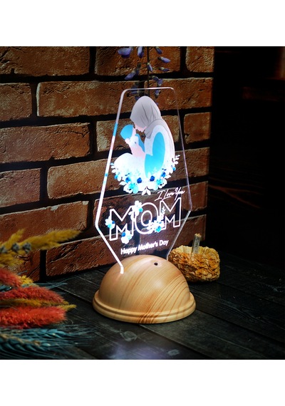 Happy Mother's Day, Tesettürlü Anneye, Anne Adayına Led Lamba