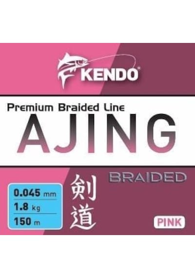 Kendo Ajing Premium Braided Line Pink 150m Örgü İp 0.055mm