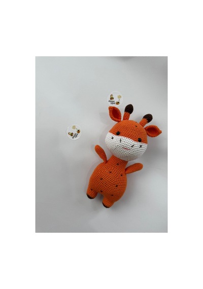 Adenya Sepeti Amigurumi Örgü Zübük Oyun-uyku Akradaşı-28 Cm-turuncu