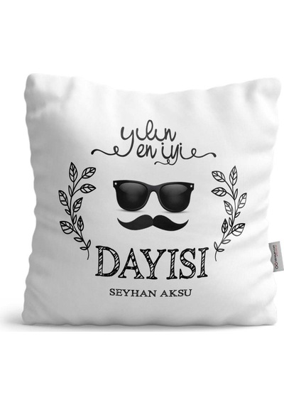 Kişiye Özel Yılın En Iyi Dayısı Saten Yastık