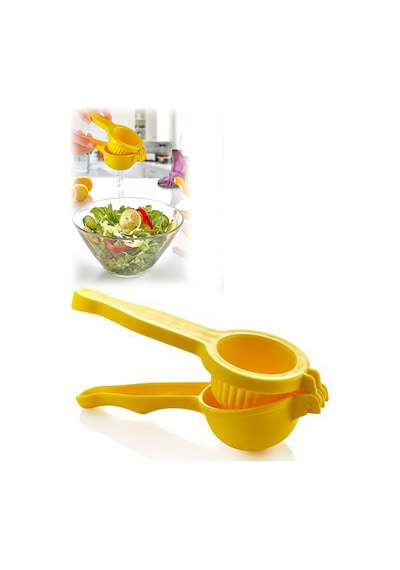 1 Adet Pratik Sert Plastik Limon Sıkacağı Paslanmaz Lime Narenciye Sıkıcı Mutfak Aleti 1. Kalite Ser Diğer
