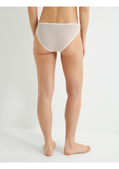 Koton Dantelli Külot Brief Normal Bel Ekru 4slk30146mk Ekru