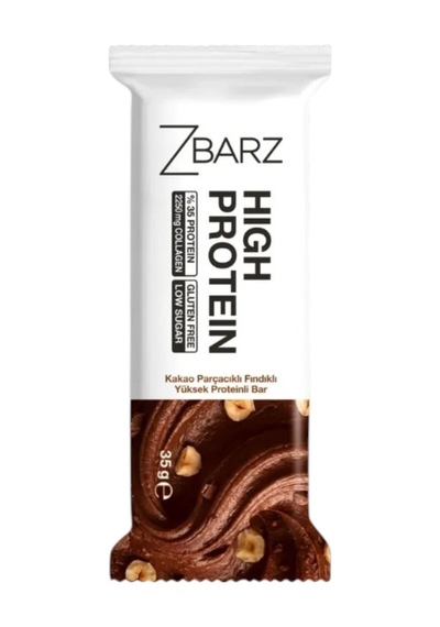 Zbarz Protein Bar - Kakao Parçaçıklı Fındıklı 35 G E
