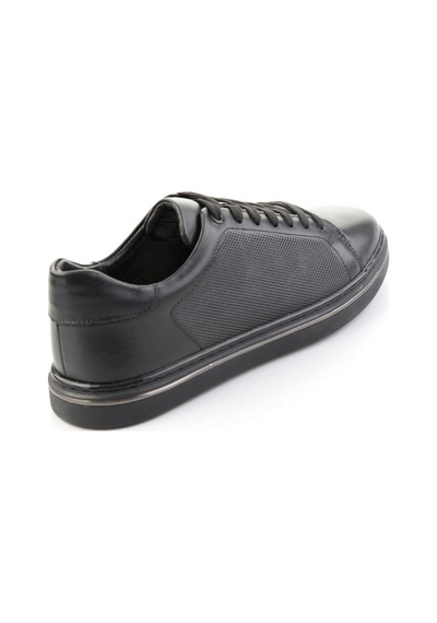 Bambi Siyah Napa Hakiki Deri Erkek Sneaker E01807203043
