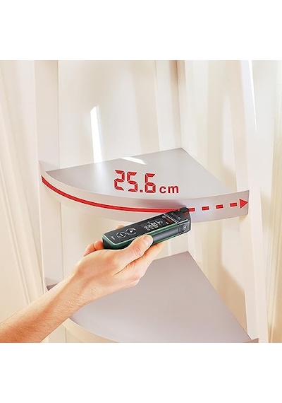 Home & Garden Zamo Set Lazerli Uzaklık Ölçer 25m Çalışma Alanı, 4 Sn. Ölçme Süresi, 2 X Aa Pil, Çizgi Adapt
