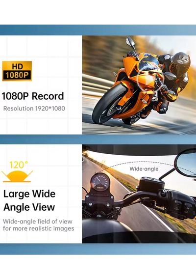 Q29 Motosiklet Kask Kulaklık Eşleşmeli 1080p Geniş Açı Su Geçirmez Intercom