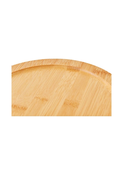 Bambu 2 Katlı Dönen Baharatlık Standı Organizer Düzenleyici / Doğal / Bambu Kahverengi