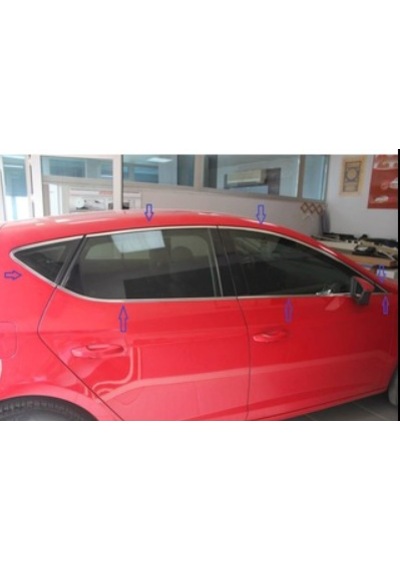 Seat Leon Cam Çerçevesi Kenar Çıtası Krom Tamtur 2013+
