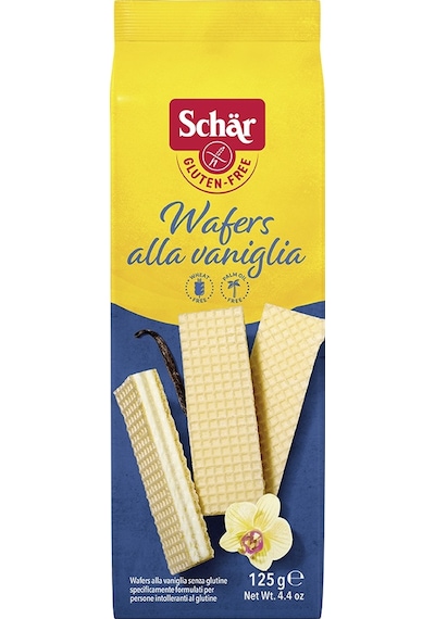 Schar Wafers Alla Vaniglia Glutensiz Vanilyalı Gofret 6 x 125 G