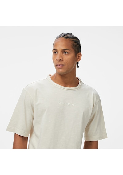 United4 Unıted4 Erkek Krem T-shirt Furea Krem