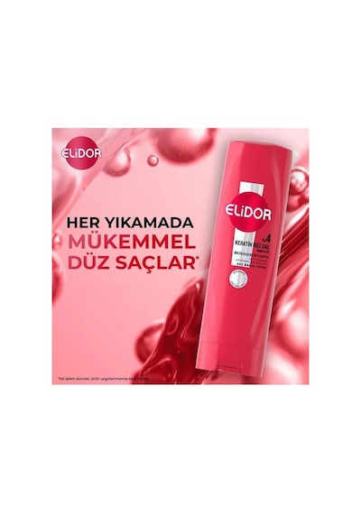 Elidor Saç Kremi 350ml. Keratin Düz Saç %4
