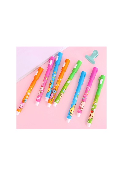 Mor Işıklı Sihirli Görünmez Kalem Işıklı Kalem İnvisible İnk Pens Uv Led Light 4 Ad Renkli
