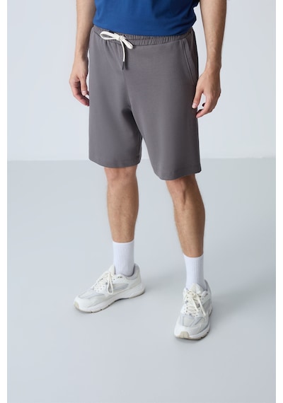 Air Jones Tommy Life Koyu Gri Pamuklu Kalın Yumuşak Dokulu Standart Fit Basic Erkek Şort - 81275 Koyu Gri Air Jones Tommy Life Koyu Gri Pamuklu Kalın Yumuşak Dokulu Standart Fit Basic Erkek Şort - 81275 Koyu Gri