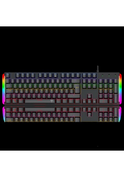 T-dagger Naxos, T-tgk310-bl, Usb Kablolu, Türkçe Q, Rainbow Backlight, Blue Mekanik Switch, 104 Tuşl