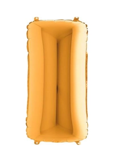 Gold Folyo Balon I Harfi 16inç 40cm Turuncu