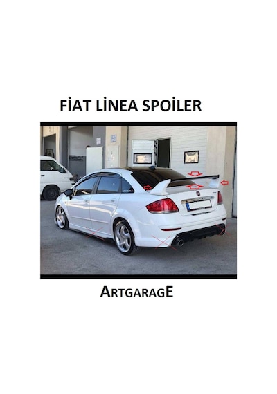 Fiat Linea Boyasız Yüksek Spoiler-fiberglass