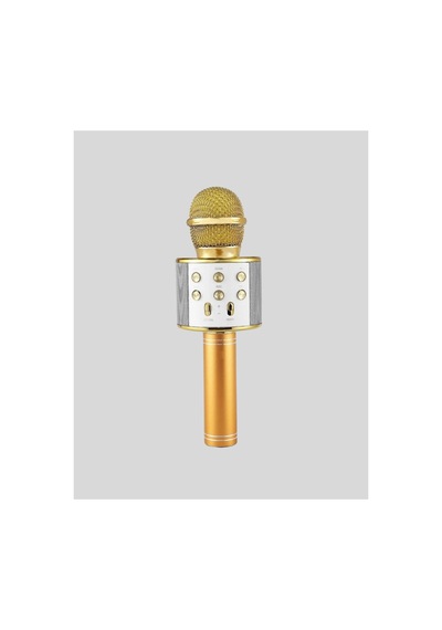 Şarjlı Çok Fonksiyonlu Bluetooth Karaoke Mikrofon Uzun Pil Ömrüyle Belirtilmemiş