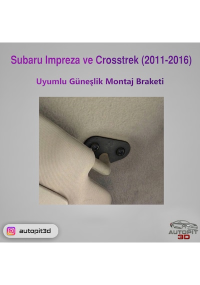 Subaru Impreza & Crosstrek 2011 2016 Uyumlu Güneşlik Montaj Braketi Güneşlik Montaj Braketi