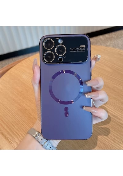 Apple Uyumlu iPhone Bellance 14 Pro Max Telefon Kılıfı Yüksek Kaliteli 0660 pu 14pro Mor