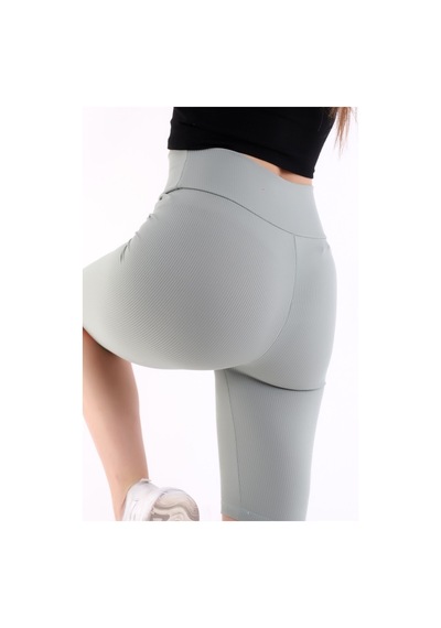 Self Clothing Kadın Mint Yeşil Yüksek Bel Fitilli Dayanıklı Örme Kumaş Toparlay (548212925)