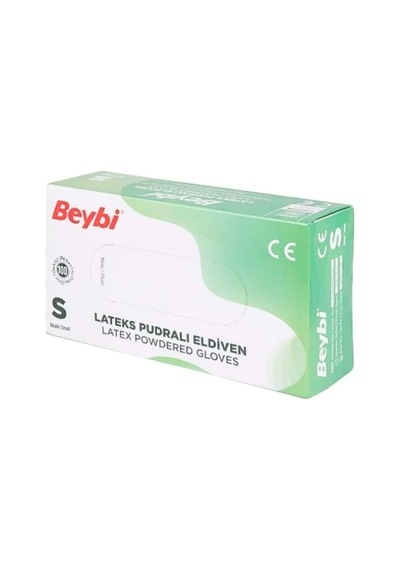 S Lateks Pudralı Eldiven Çok Renkli