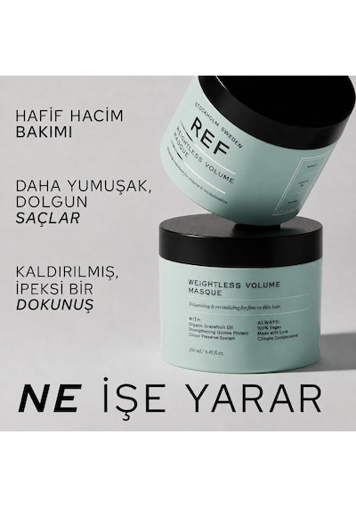 Weıghtless Volume Masque 500 Ml Tüm Saç Tipleri İçin Hacimlendirici Bakım Maskesi