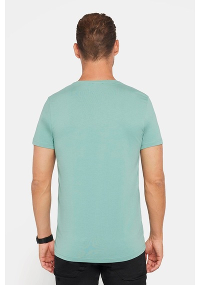 Tudors Erkek Slim Fit Dar Kesim Pamuklu Yumuşak Doku Likralı Esnek Kumaş Basic Yeşil Bisiklet Yaka Tişört-31221 Yeşil Tudors Erkek Slim Fit Dar Kesim Pamuklu Yumuşak Doku Likralı Esnek Kumaş Basic Yeşil Bisiklet Yaka Tişört-31221 Yeşil