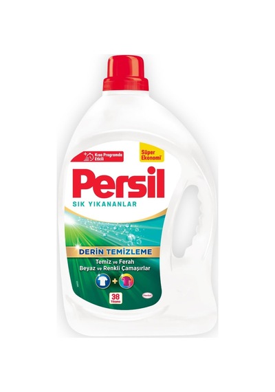Jel Sık Yıkananlar Çamaşır Deterjanı 2,47 Litre 38 Yıkama, Sık Yıkananlar 38 Yıkama