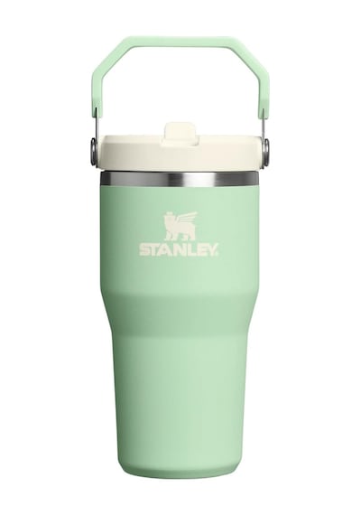 Stanley Iceflow Flip Straw Tumbler Pipetli Termos, 0.60 L, Yeşil Çok Renkli
