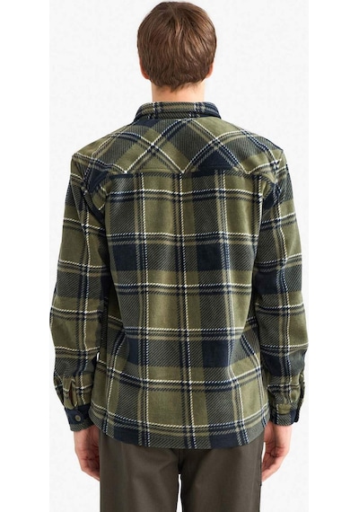 Defacto Regular Fit Kareli Polar Uzun Kollu Gömlek F0104ax25wnkh444 Haki-kh444