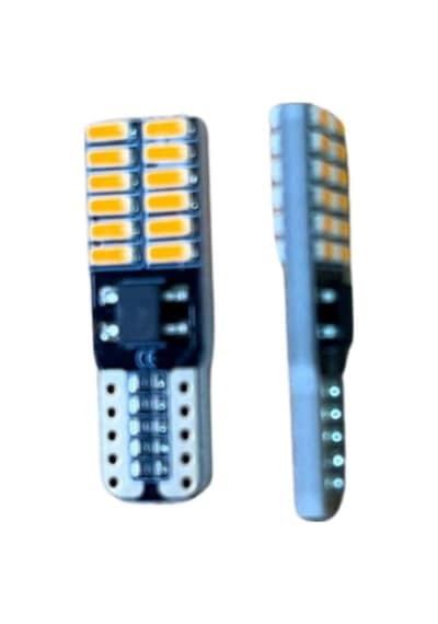 T10 24 Ledli Dipsiz Canbus Sarı Amber Led Park Plaka Tavan Aydınlatma Ledi 2 Adet