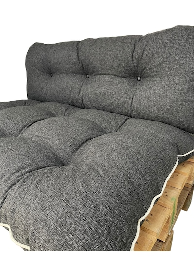 Kalorifer Önü Ve Yer Minderi Ikili Takım Antrasit Gri 100x60cm Gri