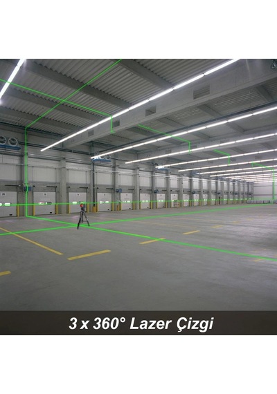 Kobb  Kbl34gtp 40 Metre Profesyonel Li-ion Şarjlı 3x360⁰  Otomatik