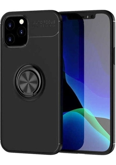 Apple Uyumlu iPhone 12 Pro Max Kılıf Zore Ravel Silikon Kapak Siyah