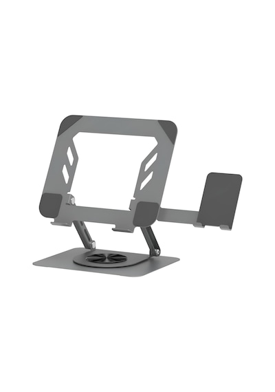 360 Derece Döner Laptop Standı Telefon Tutuculu, Ayarlanabilir Katlanabilir Notebook Yükseltici, 10-15.6 İnç Laptop İle Uyumlu Masaüstü Alüminyum Stand L189-c 360 Derece Döner Laptop Standı Telefon Tutuculu, Ayarlanabilir Katlanabilir Notebook Yükseltici, 10-15.6 İnç Laptop İle Uyumlu Masaüstü Alüminyum Stand L189-c