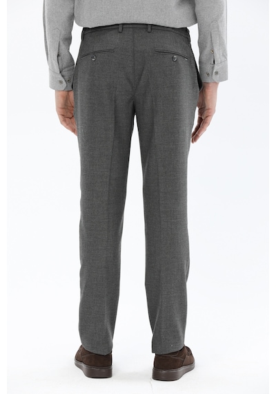 Finesuits Erkek Desenli Klasik Pantolon 2422105005.pvycs Gri