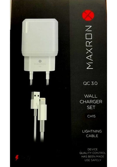 Maxron Ch15 18w Apple Uyumlu iOS -usb Sarj Cihazı Seti
