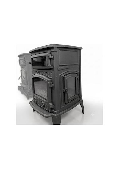 Dorello Fırınlı 4 Camlı Pik Döküm Odun Kömür Sobası - Drl-012yk