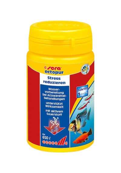 Sera Ectopur 100 Ml 130 G Hastalıklarda Ve Gerginlikde Hafifletme, Temizleyici Oksijenli, Balıkların Nefes Alma