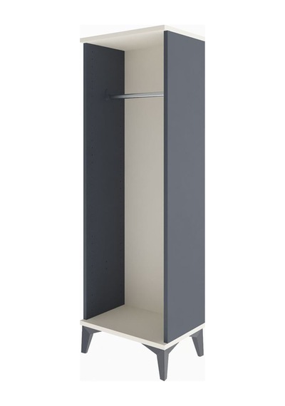 Arges Dolap Tek Askılı 44x30x134 Antrasit-aytaşı Antrasit